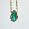 Emerald Pear Necklace
