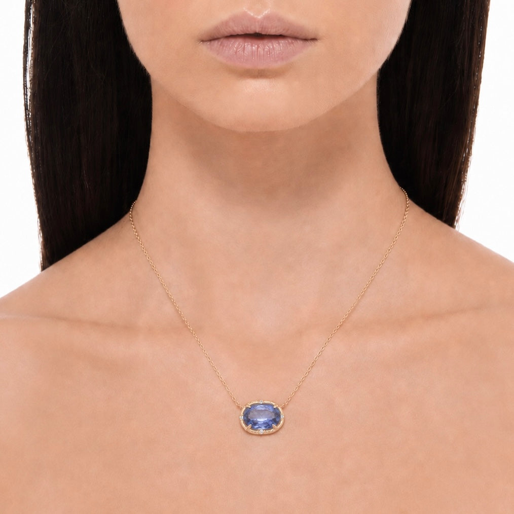Oval Tanzanite Necklace