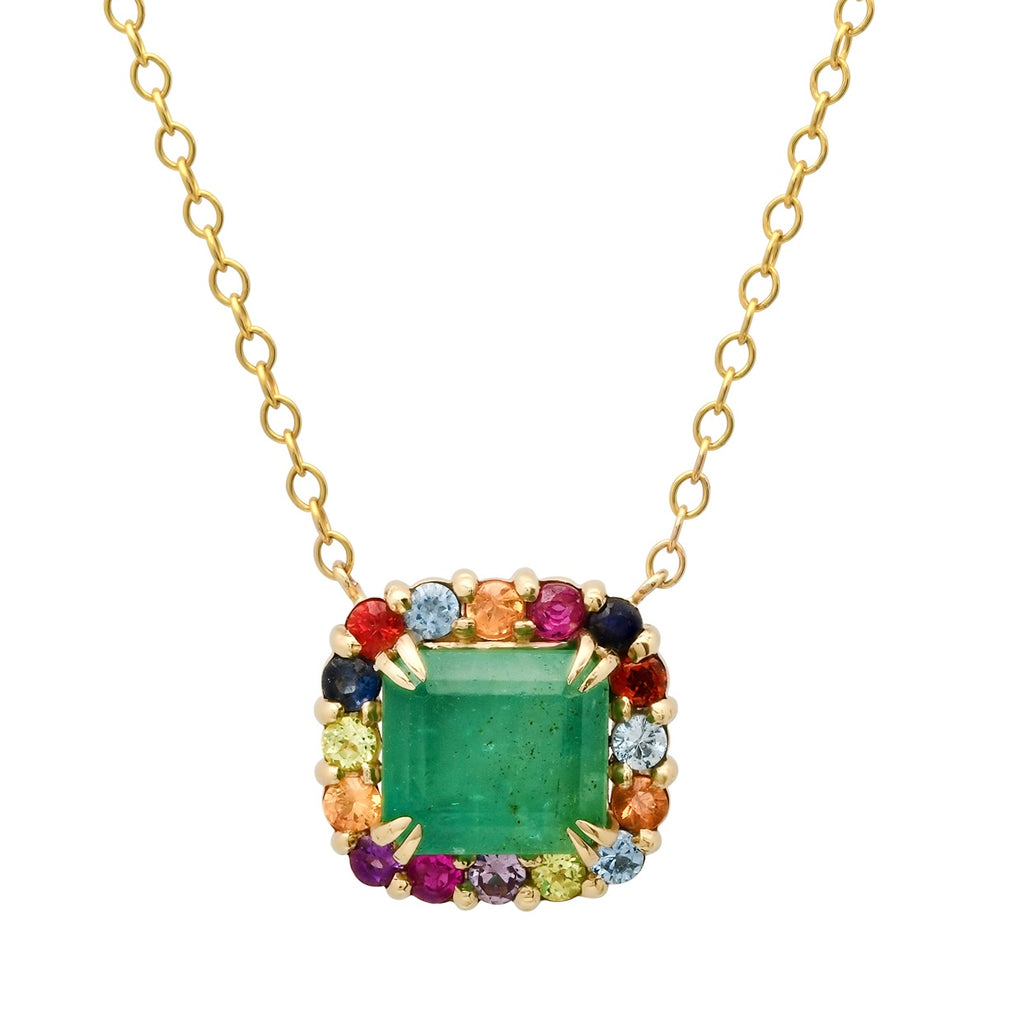 Emerald Sapphire Necklace