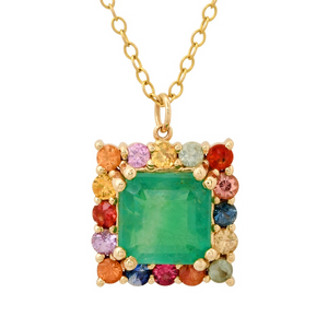 Emerald Sapphire Necklace