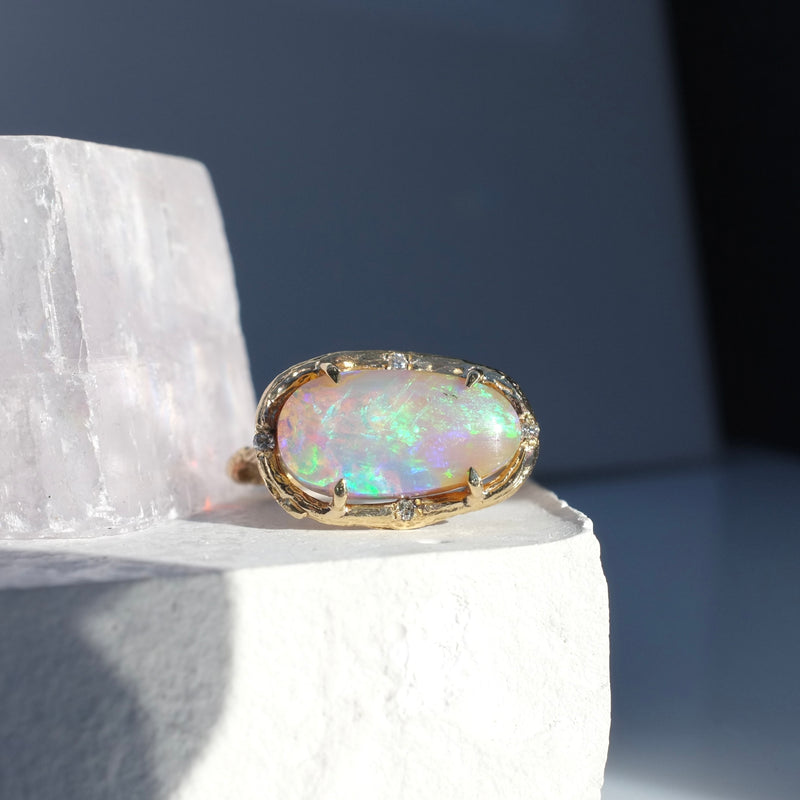 Pastel Oval Opal Ring