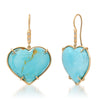 Turquoise Heart Earrings