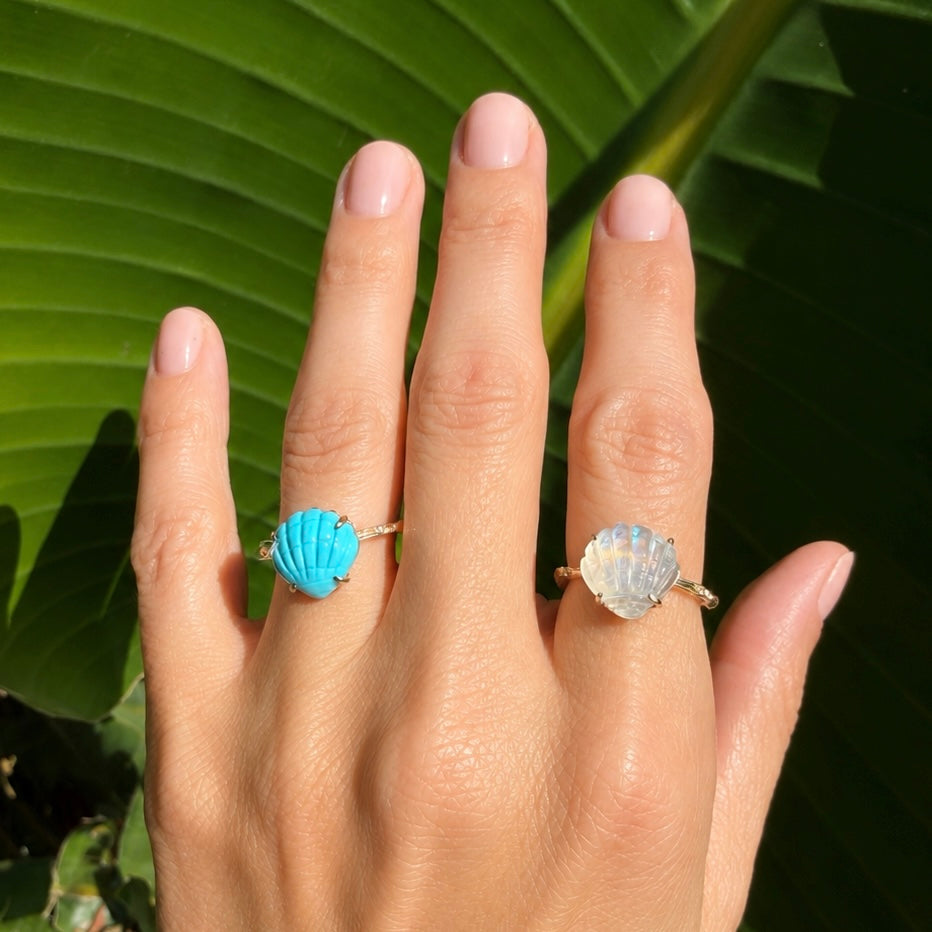 Carved Shell Ring