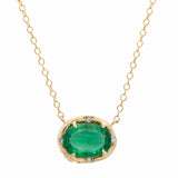Emerald Oval Necklace