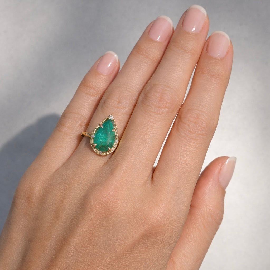 Emerald Tide Ring