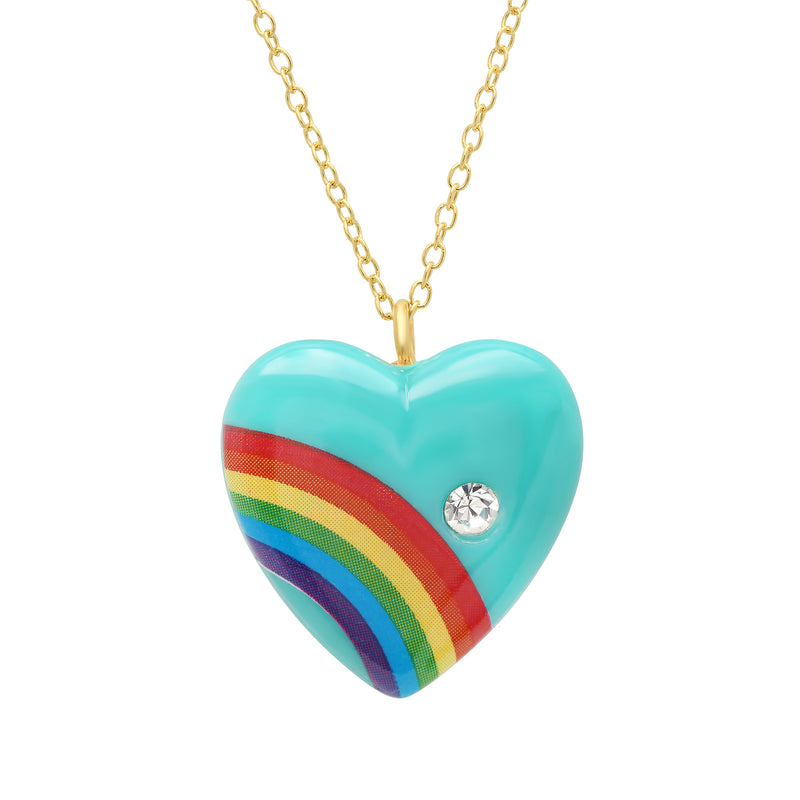 Rainbow Heart Necklace
