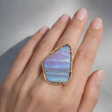 Purple Pastel Opal Ring