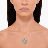 11.5ct Australian Opal Heart Necklace