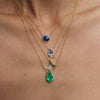 Sapphire Pear Necklace