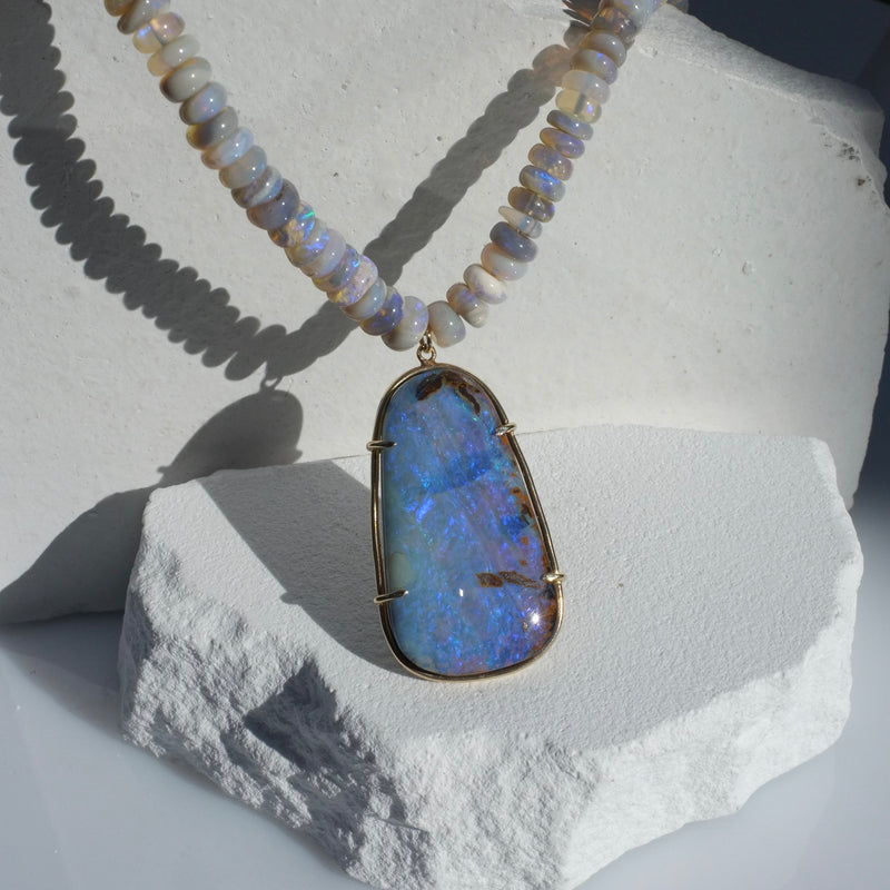 Lavender Opal Necklace