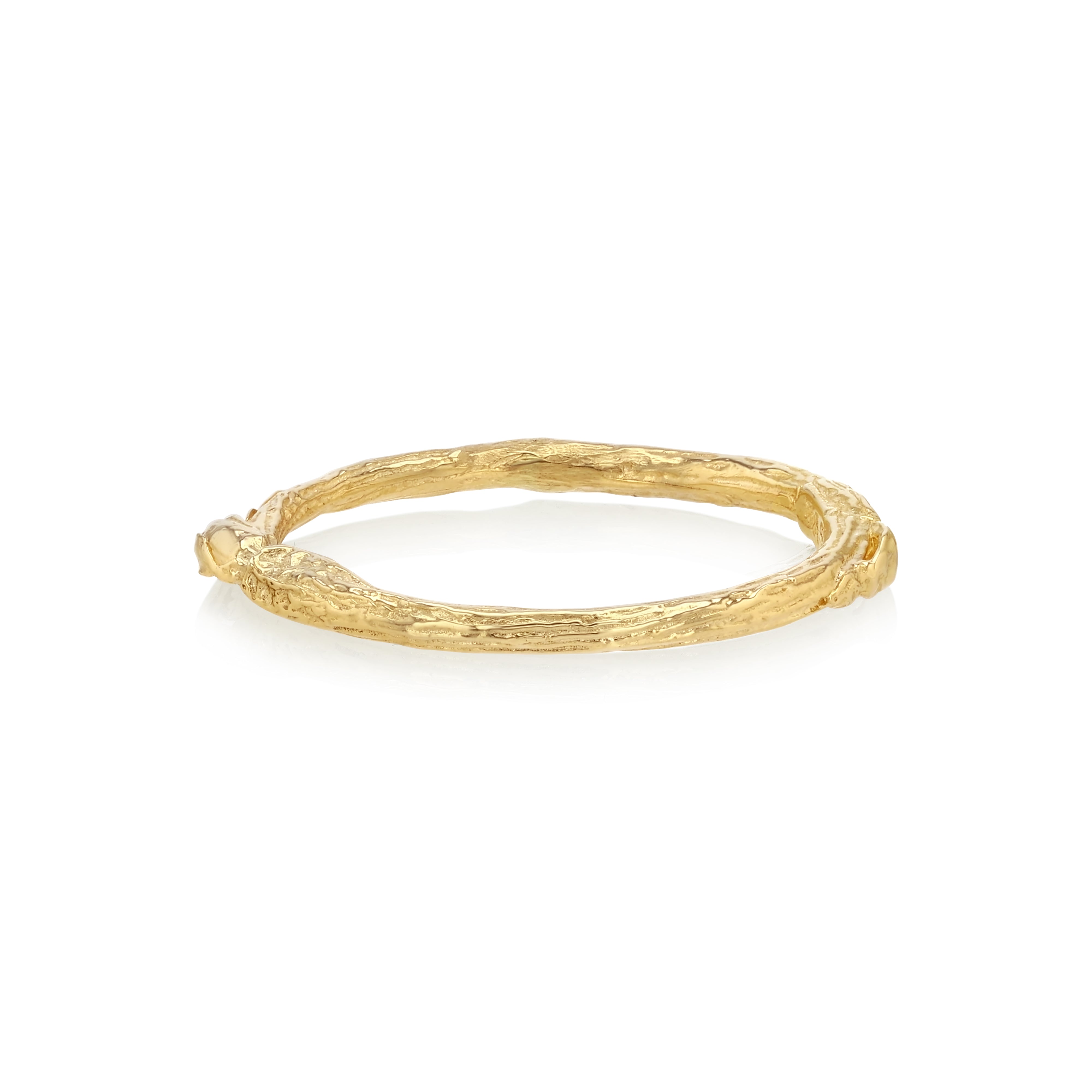 Gold Willow Band photographed on a white background