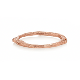 rose gold band on white background