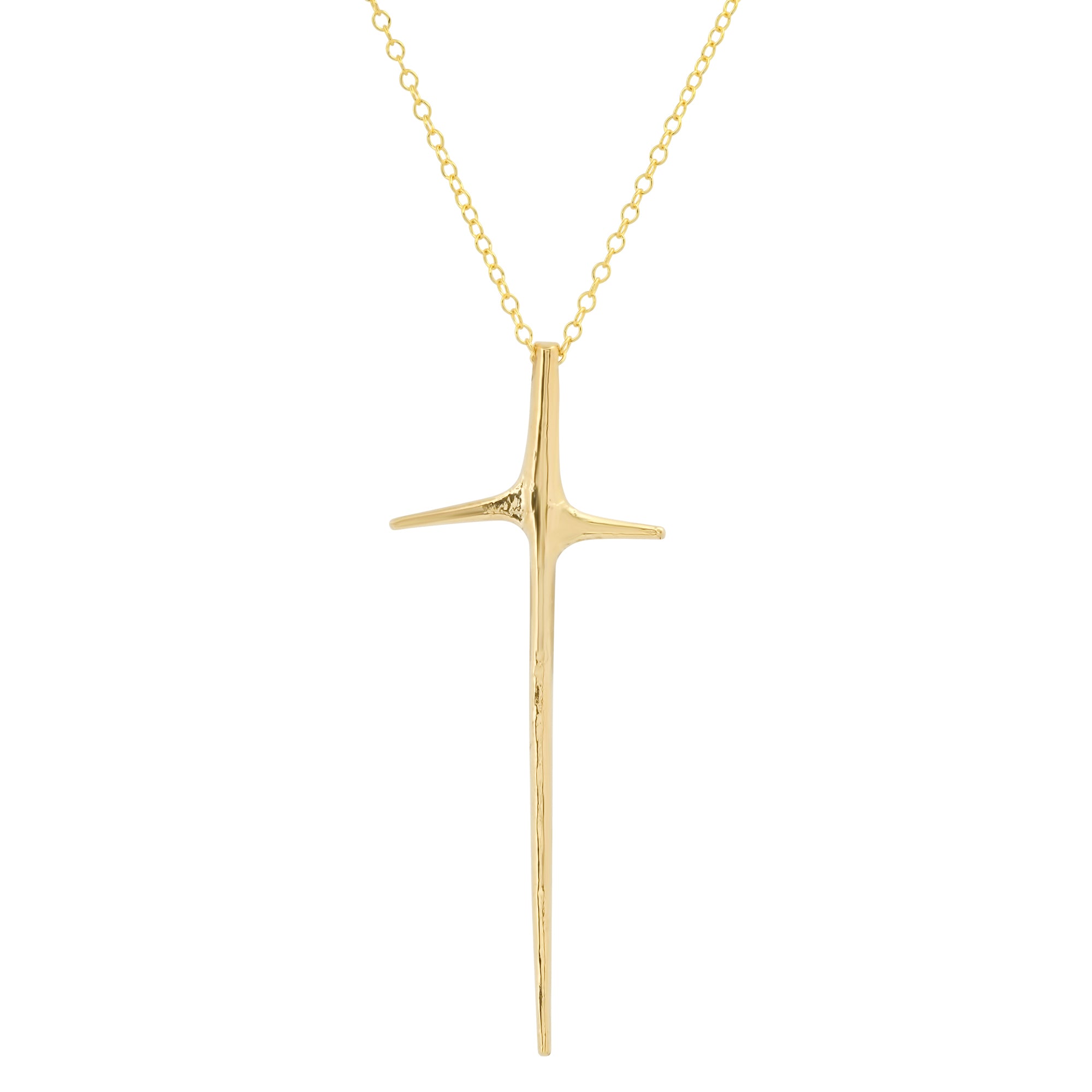 Thorn Cross With Thorn Crown Necklace – 宵