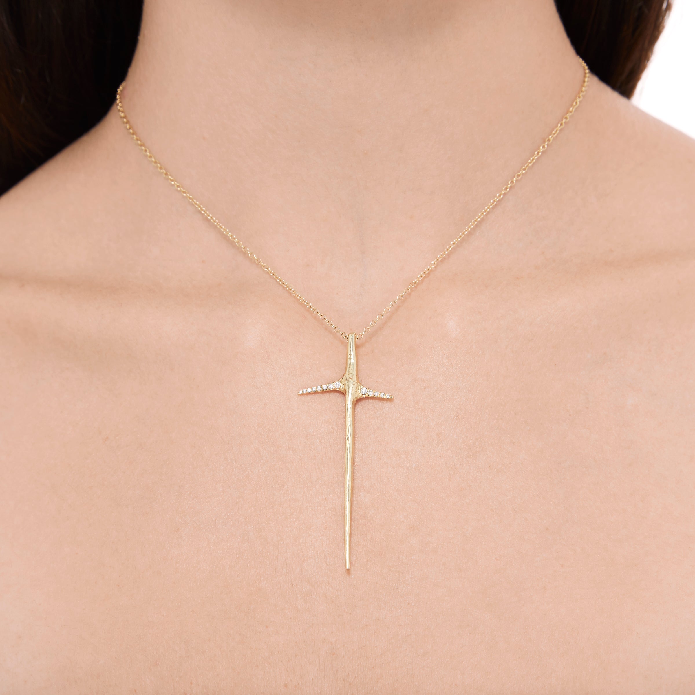 Large Thorn Necklace | Diamond Jewelry | Elisabeth Bell