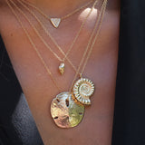 Diamond Ammonite Necklace