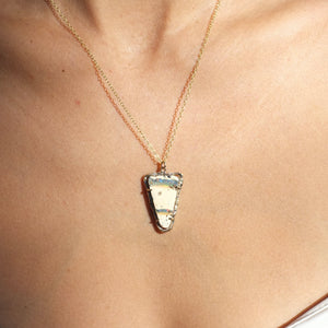 Triangle Opal Stripe Necklace