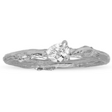 Diamond Pear Willow Ring