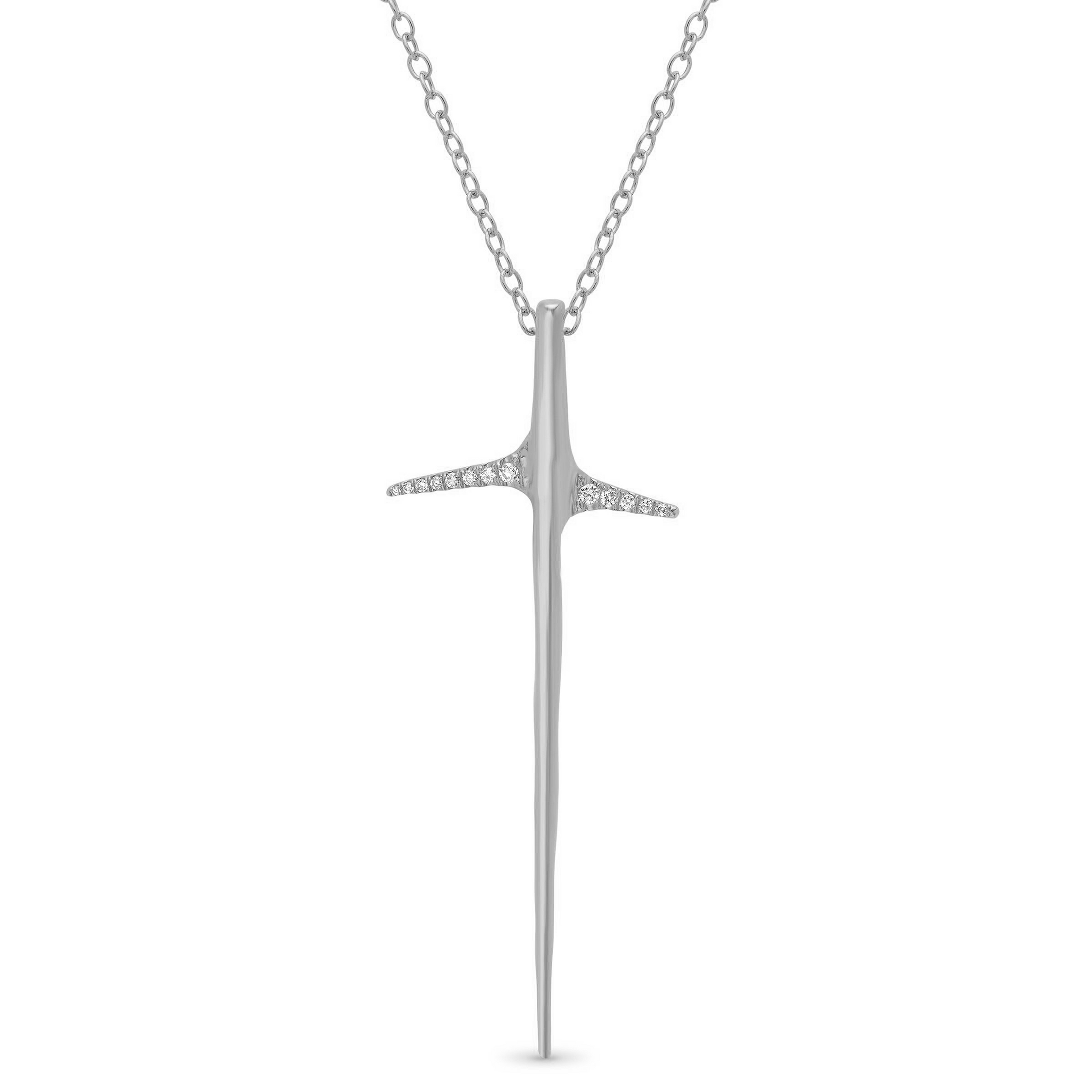 Nail Crown Cross Necklace – Forgiven Jewelry